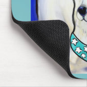 Witte Duitse Herder Muismat (Hoek)