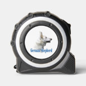 Witte Duitse herder naam - Button Rolmaat (Voorkant)