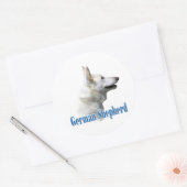 Witte Duitse herder naam - Sticker (Envelop)