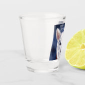 WITTE DUITSE HERDER    SHOT GLAS (Links)