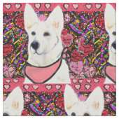 Witte Duitse Herder Stof (Close Up)