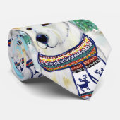 Witte Duitse Herder   Stropdas (Opgerold)