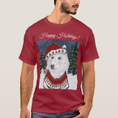 Witte Duitse Herder  T-shirt (Voorkant)