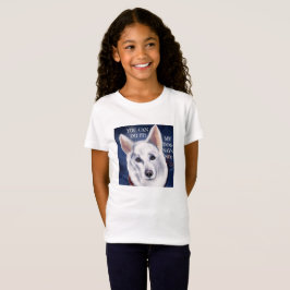 WITTE DUITSE HERDER    T-SHIRT