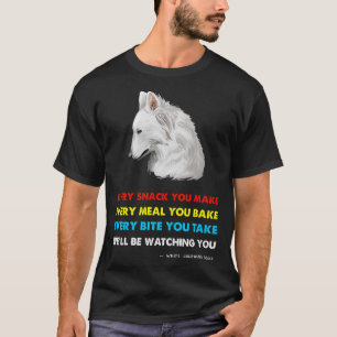 Witte Duitse herder Witte Herder T-shirt
