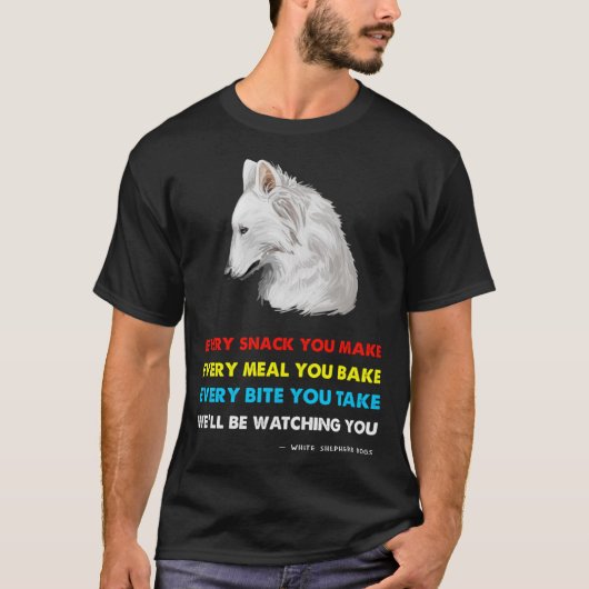 Witte Duitse herder Witte Herder T-shirt (Voorkant)