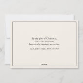 Witte Duitse Herders Kitten Slapend Kerstmis Feestdagenkaart (Achterkant)