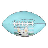 Witte Duitse Herdershond American Football (Voorkant)