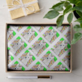 Witte Duitse Herdershond Bling Tissuepapier (Geschenk)