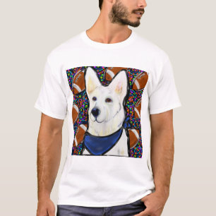 Witte Duitse Herdershond T-shirt