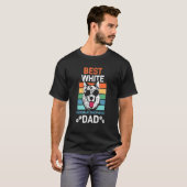 Witte Duitse Herdershond Vader Gsd Hond T-shirt (Voorkant volledig)
