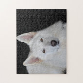 Witte Duitse Shepherd Jigsaws. Legpuzzel (Verticaal)
