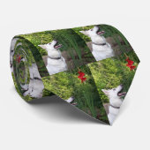 Witte Duitse Stropdas Shepherd (Opgerold)