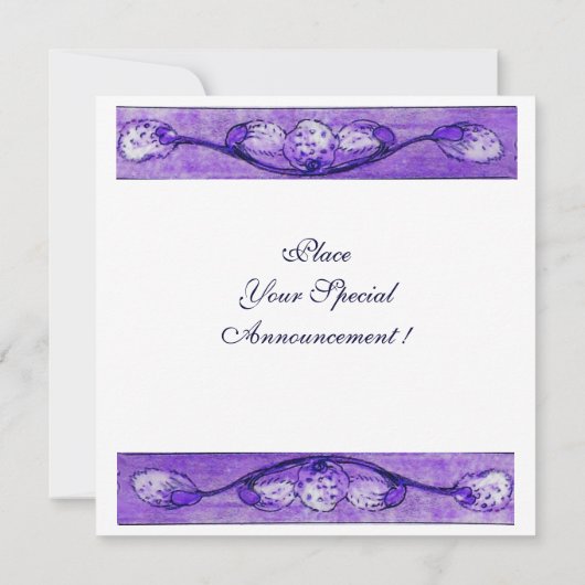 WITTE DUIVEN BIJ HET VENSTER, monogram Kaart (Achterkant)