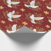 Witte Duiven Cadeaupapier (Hoek)