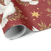 Witte Duiven  Cadeaupapier (Rol Hoek)