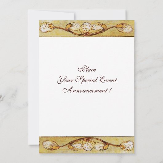 WITTE DUIVEN IN BRUINE SEPIA KAART (Achterkant)