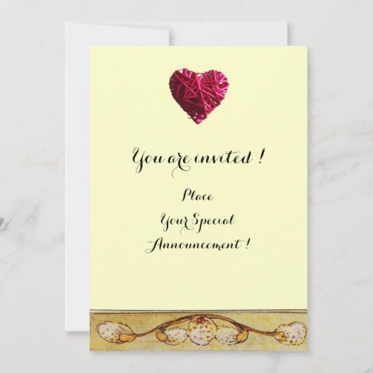 WITTE DUIVEN IN VENSTER, HUWELIJK GEM MONOGRAM,Bru Kaart (Achterkant)