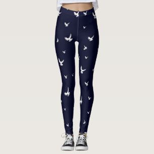 Witte duiven leggings