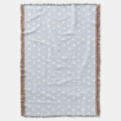 Witte duiven op bleek blauw deken (Voorkant Verticaal)