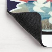 Witte duiven vliegen muismat (Hoek)