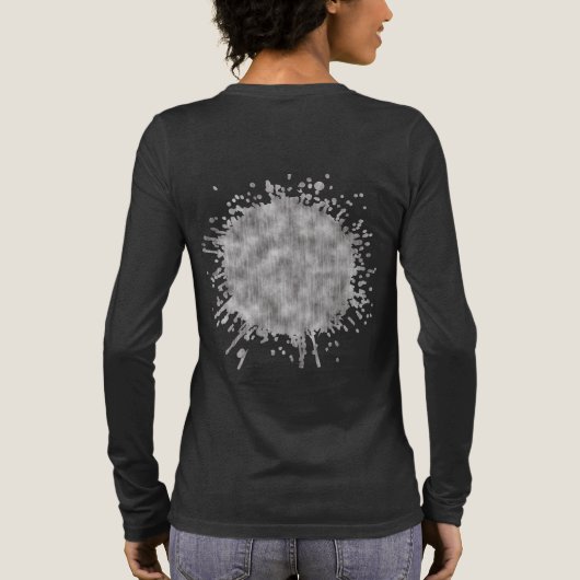 Witte Echo Tri-Blend Shirt (Achterkant)