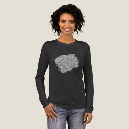 Witte Echo Tri-Blend Shirt (Voorkant)