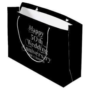 Witte edelstenen Gefeliciteerd met jullie 50ste hu Groot Cadeauzakje