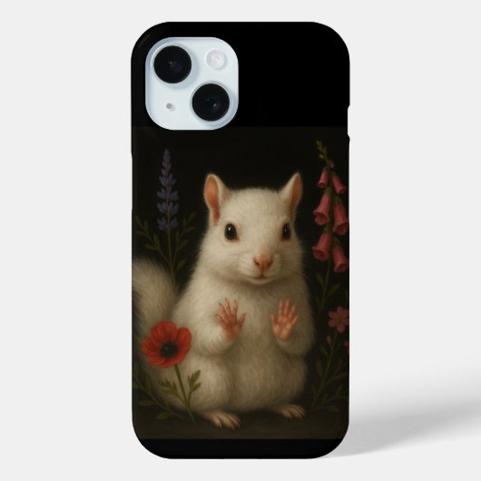 Witte Eekhoorn Case-Mate iPhone Case (Achterkant)