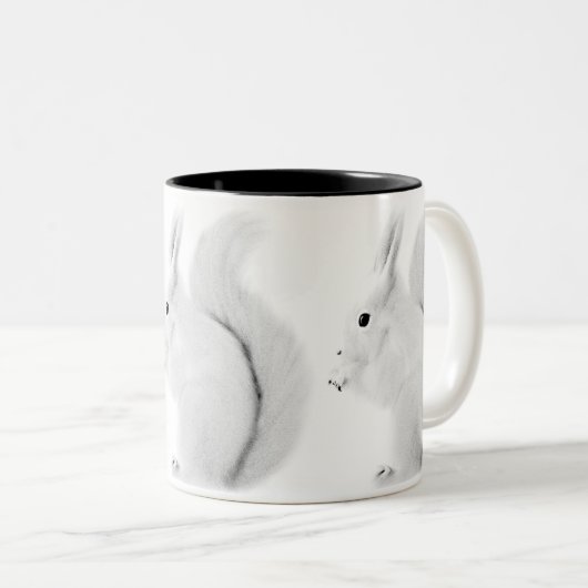 Witte eekhoorn Mok (Voorkant rechts)