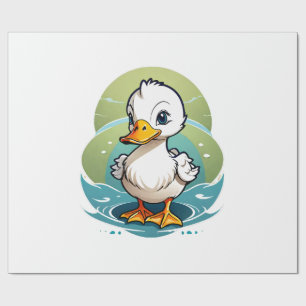 witte-eend cadeaupapier