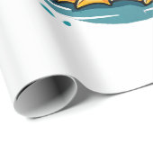 witte-eend cadeaupapier (Rol Hoek)