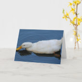 Witte Eend Kaart (Gele Bloem)