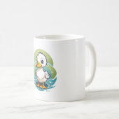 witte-eend koffiemok (Voorkant rechts)