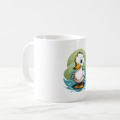 witte-eend koffiemok (Voorkant links)