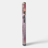 Witte eend met een roze bontjas Case-Mate iPhone case (Achterkant / Links)