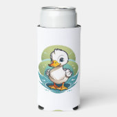 witte-eend seltzer blikjeskoeler (Seltzer Voorkant)