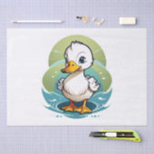 witte-eend tissuepapier (Craft)
