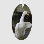 Witte Eend Versiering  Ornament (voorkant)
