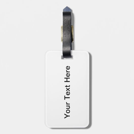 Witte eenden en een zwembad bagagelabel (Achterkant verticaal)