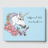 Witte Eenhoorn Bruiloft Gastenboek (Achterkant)