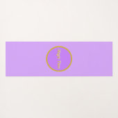 Witte eenhoorn en sterren op pastelkleur yogamat (Achterkant (horizontaal))