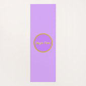 Witte eenhoorn en sterren op pastelkleur yogamat (Achterkant)