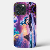 Witte eenhoorn fantasie tropisch strand Case-Mate iPhone case (Achterkant)