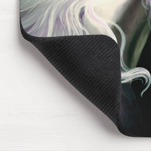 Witte Eenhoorn Paarse Muismat (Hoek)