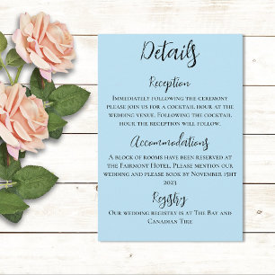 Witte Eenhoorn Pastel Bloemrijke Fantasie Bruiloft Informatiekaartje