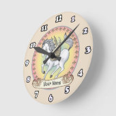 Witte Eenhoorn Pegasus klok (Hoek)