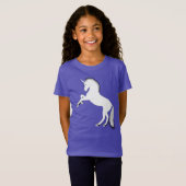 Witte eenhoorn t-shirt (Voorkant volledig)