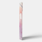 Witte Eenhoorn Zilveren Hoorn Pastel iPhone Hoesje (Achterkant / Rechts)