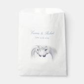 Witte Eenhoorns Liefde Paar Bedankzakje (Voorkant)